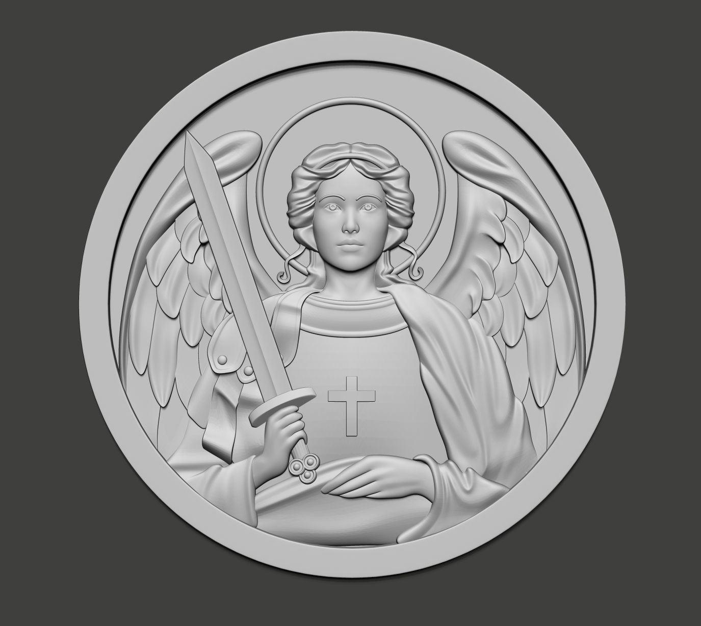  Archangel Mikhail   3D print model_5