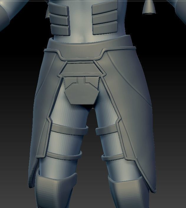 Rook Kast armor upgrade for One12 Scale figure 3D print model_4