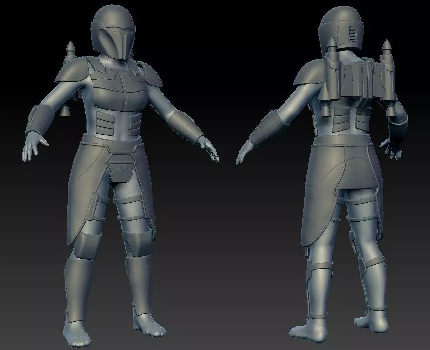 Rook Kast armor upgrade for One12 Scale figure 3D print model_0