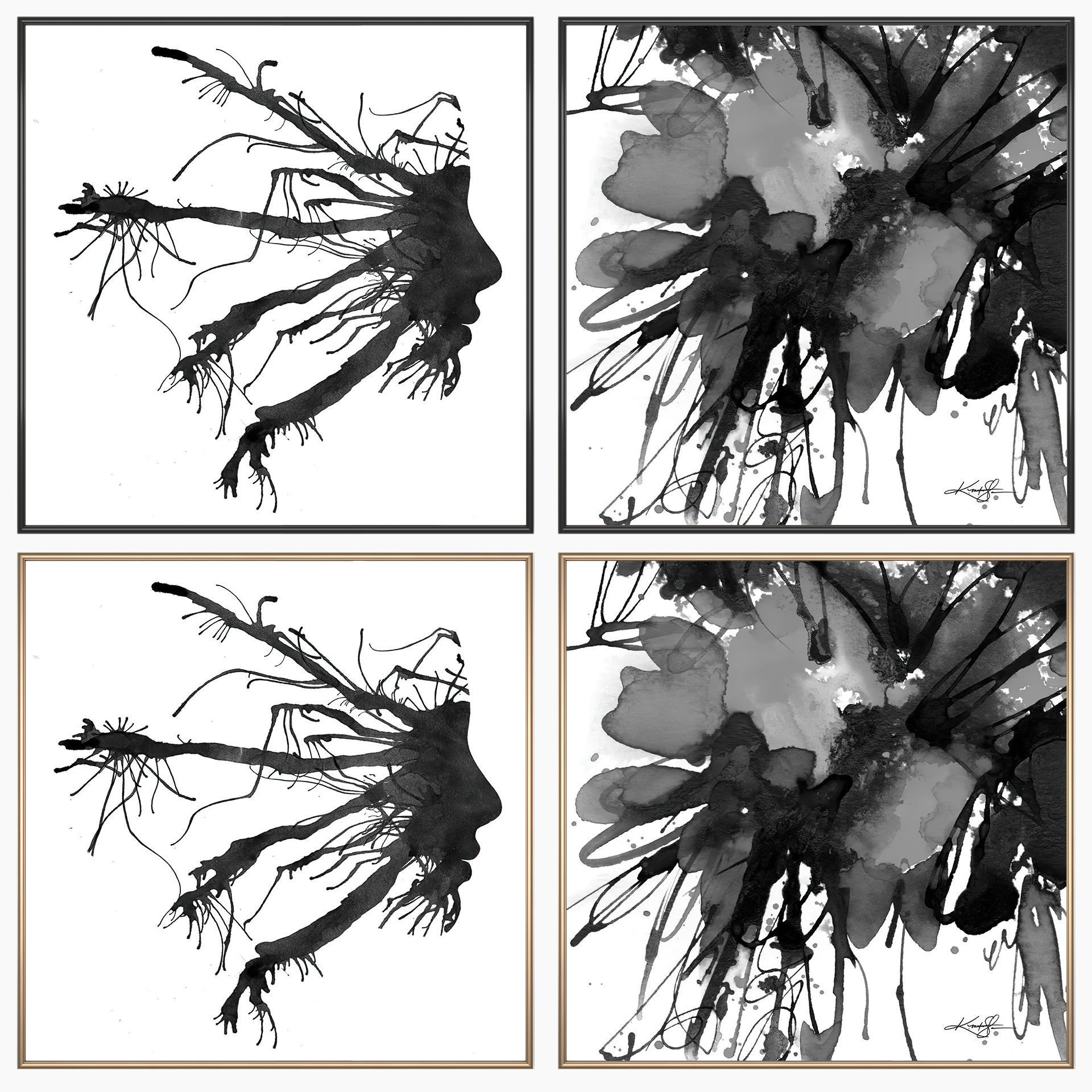 Wall Art Set 3651 3D model_1