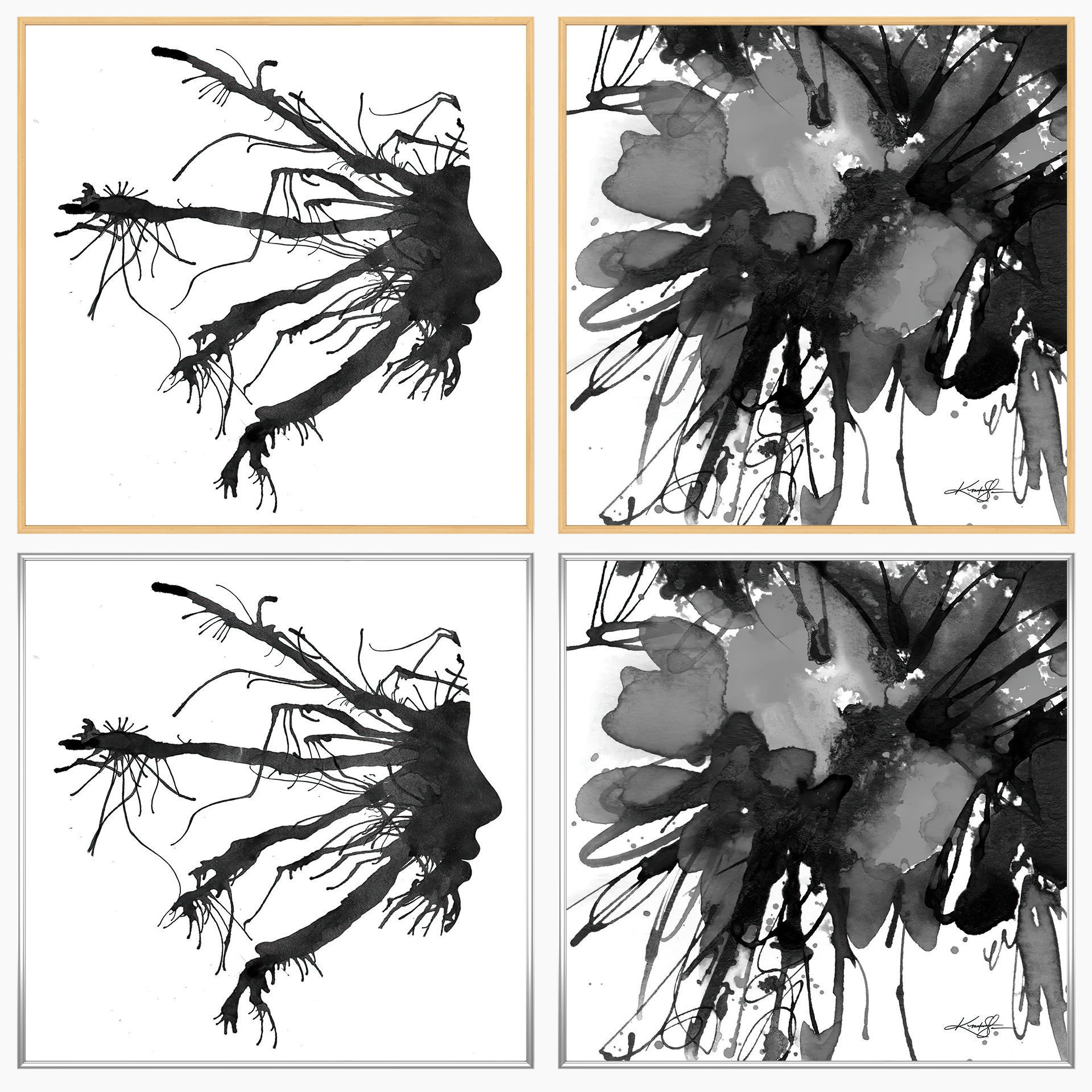 Wall Art Set 3651 3D model_2