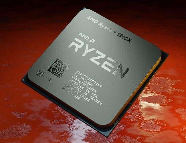 AMD Ryzen 9 5900X 3D model