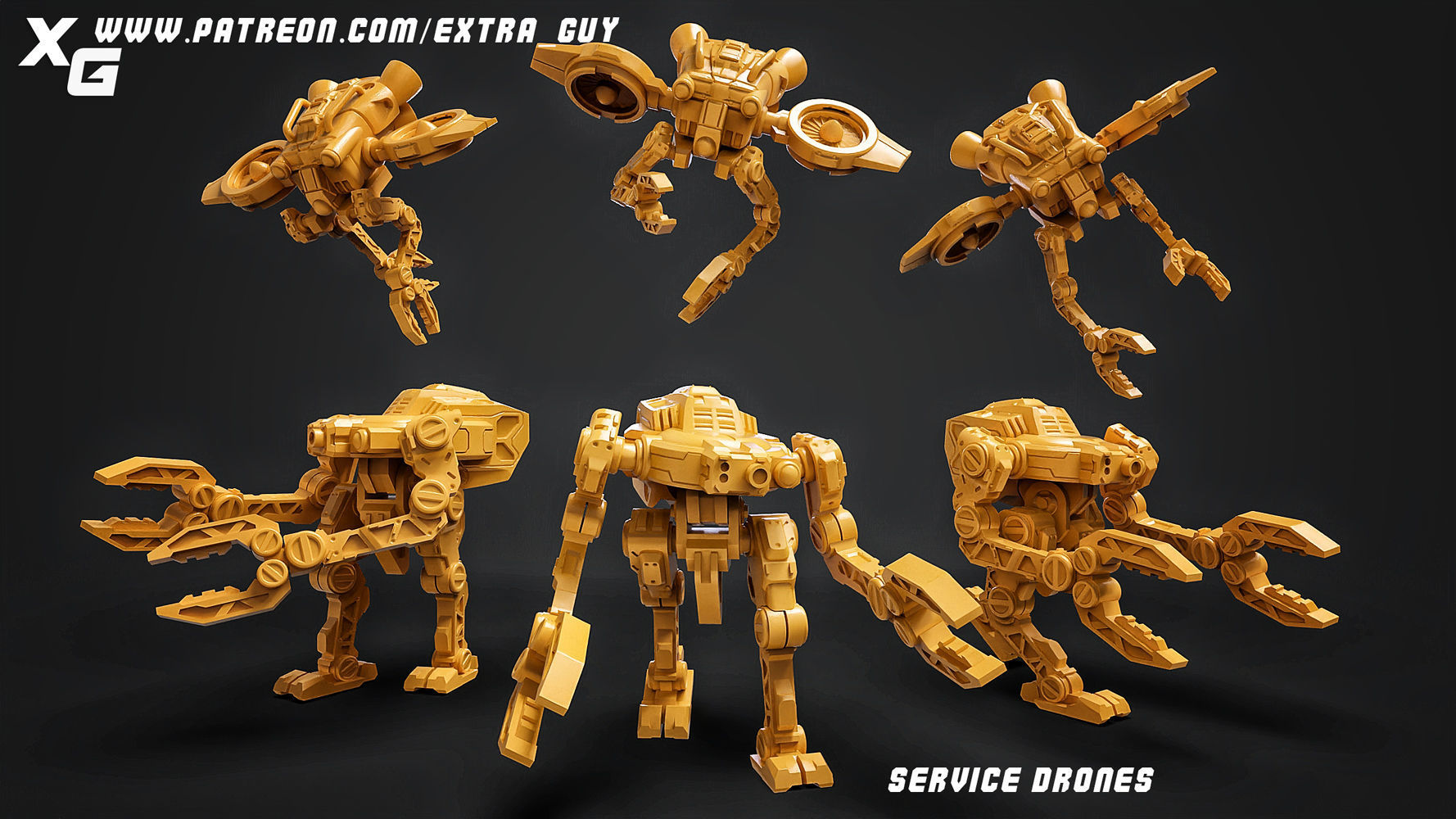 ExtraGuy Mech Bundle 3D Printable 3D print model_4