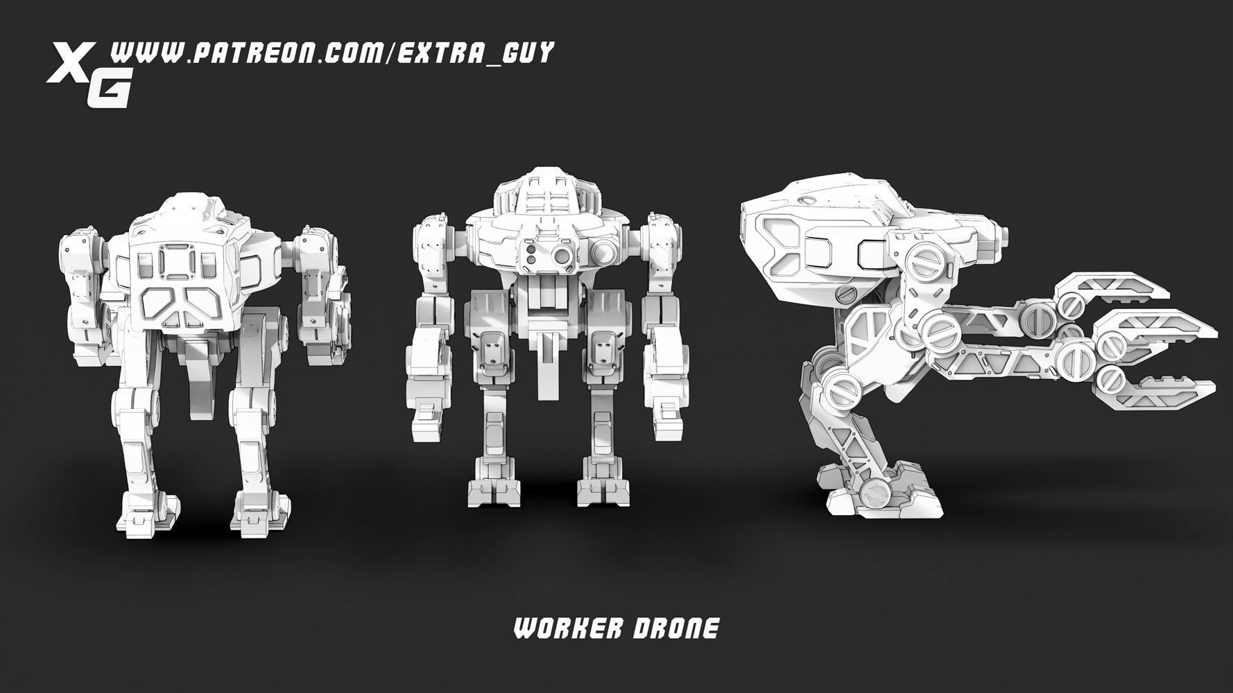 ExtraGuy Mech Bundle 3D Printable 3D print model_11