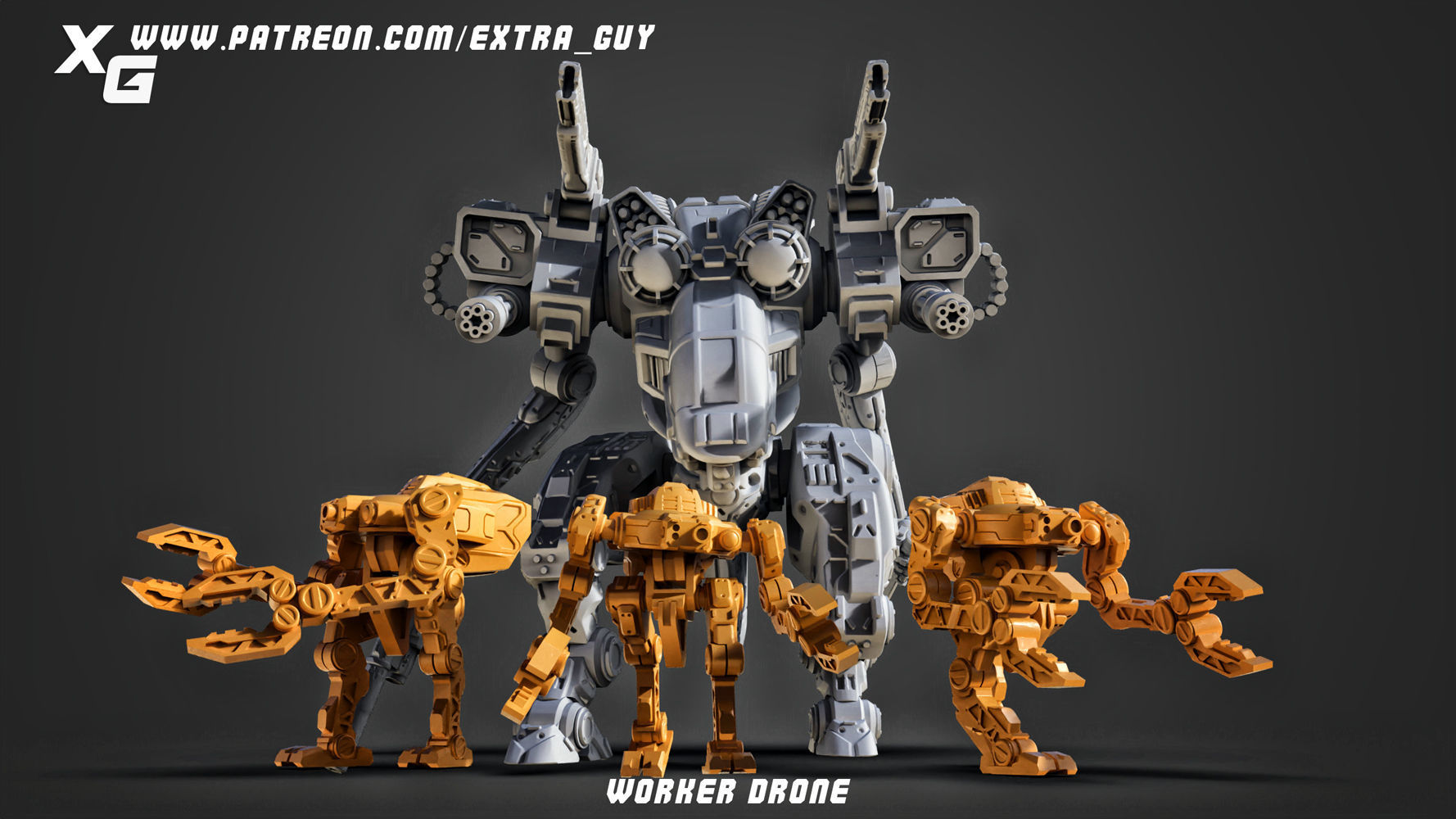 ExtraGuy Mech Bundle 3D Printable 3D print model_3