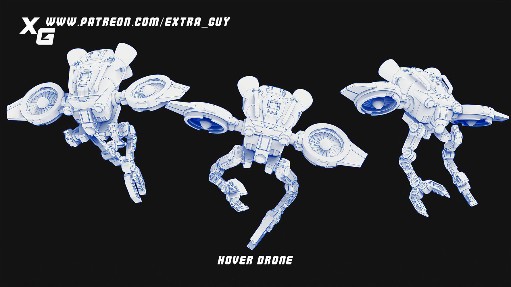 ExtraGuy Mech Bundle 3D Printable 3D print model_10
