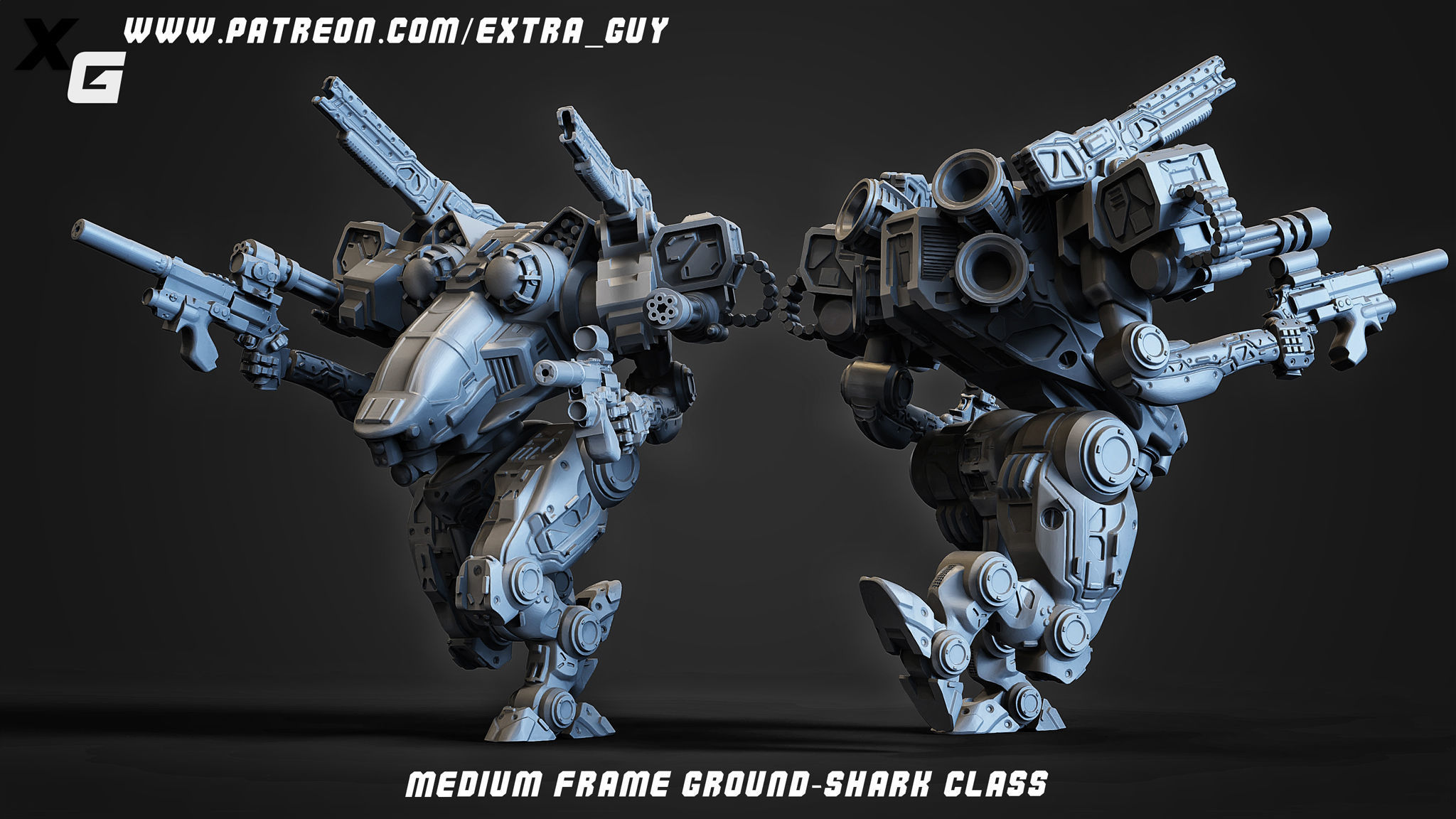 ExtraGuy Mech Bundle 3D Printable 3D print model_1