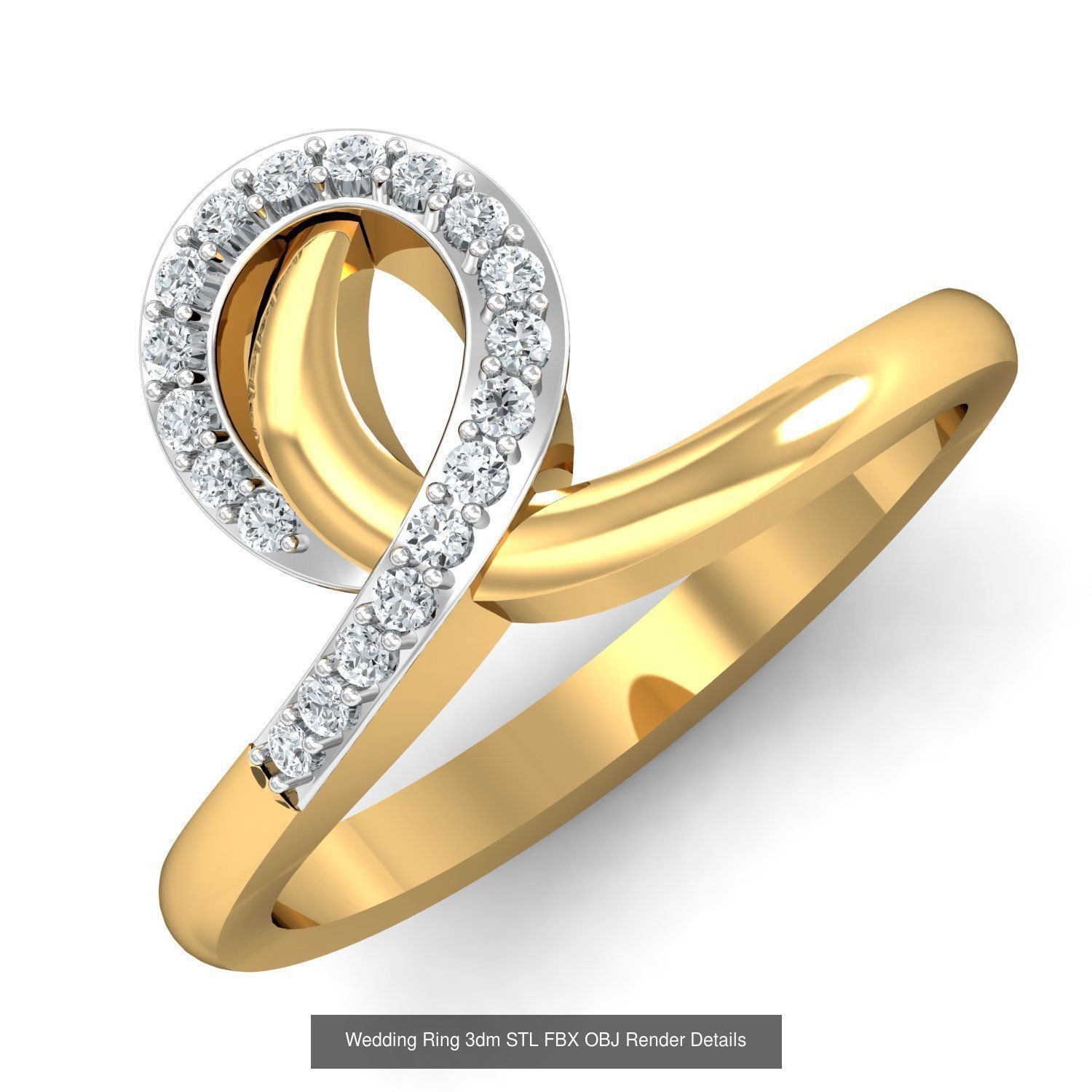 206 Solitaire Rings 3dm STL OBJ FBX Details 3D Model Collection _142