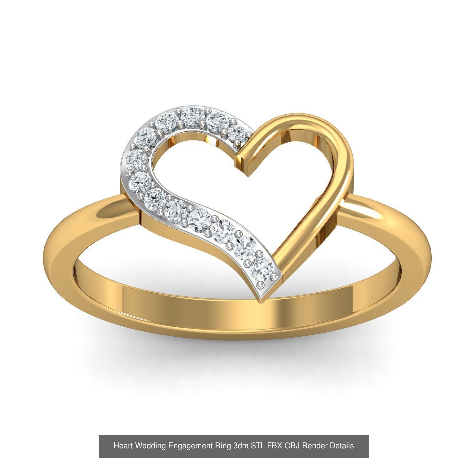 206 Solitaire Rings 3dm STL OBJ FBX Details 3D Model Collection _77
