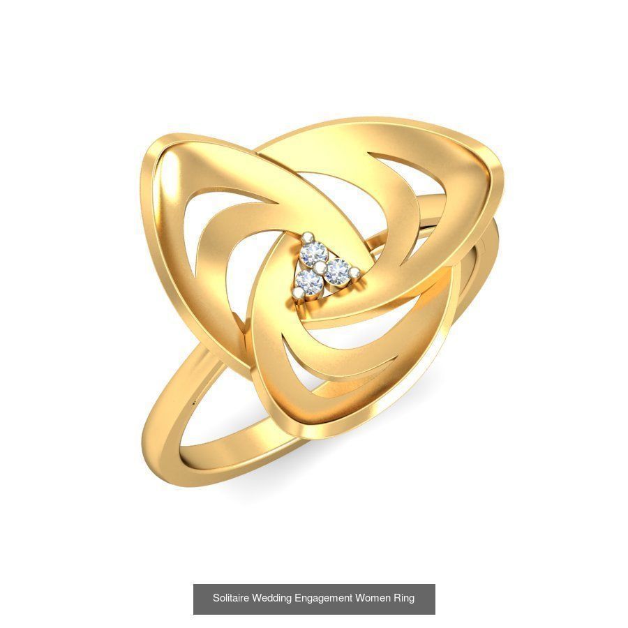 206 Solitaire Rings 3dm STL OBJ FBX Details 3D Model Collection _183