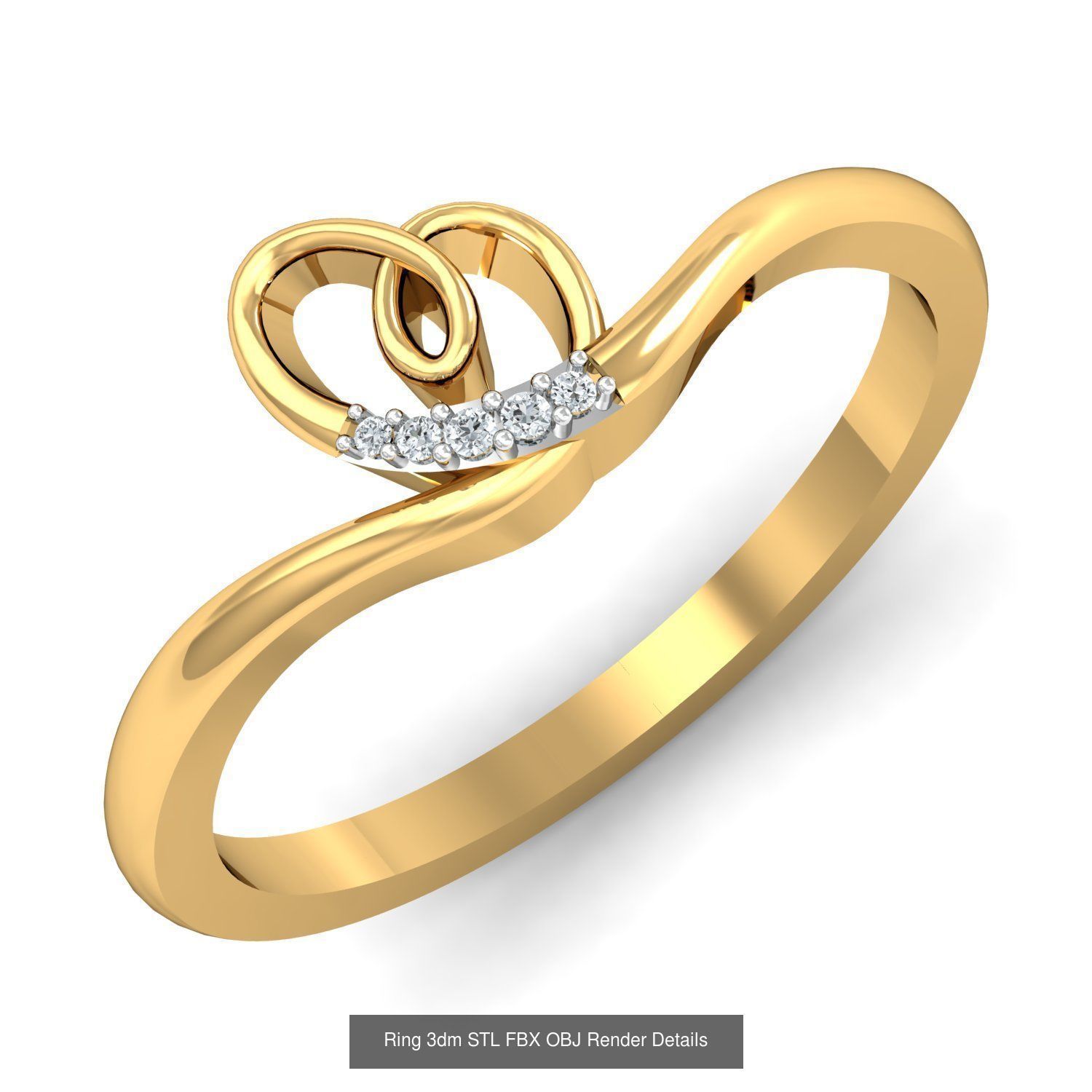 206 Solitaire Rings 3dm STL OBJ FBX Details 3D Model Collection _126
