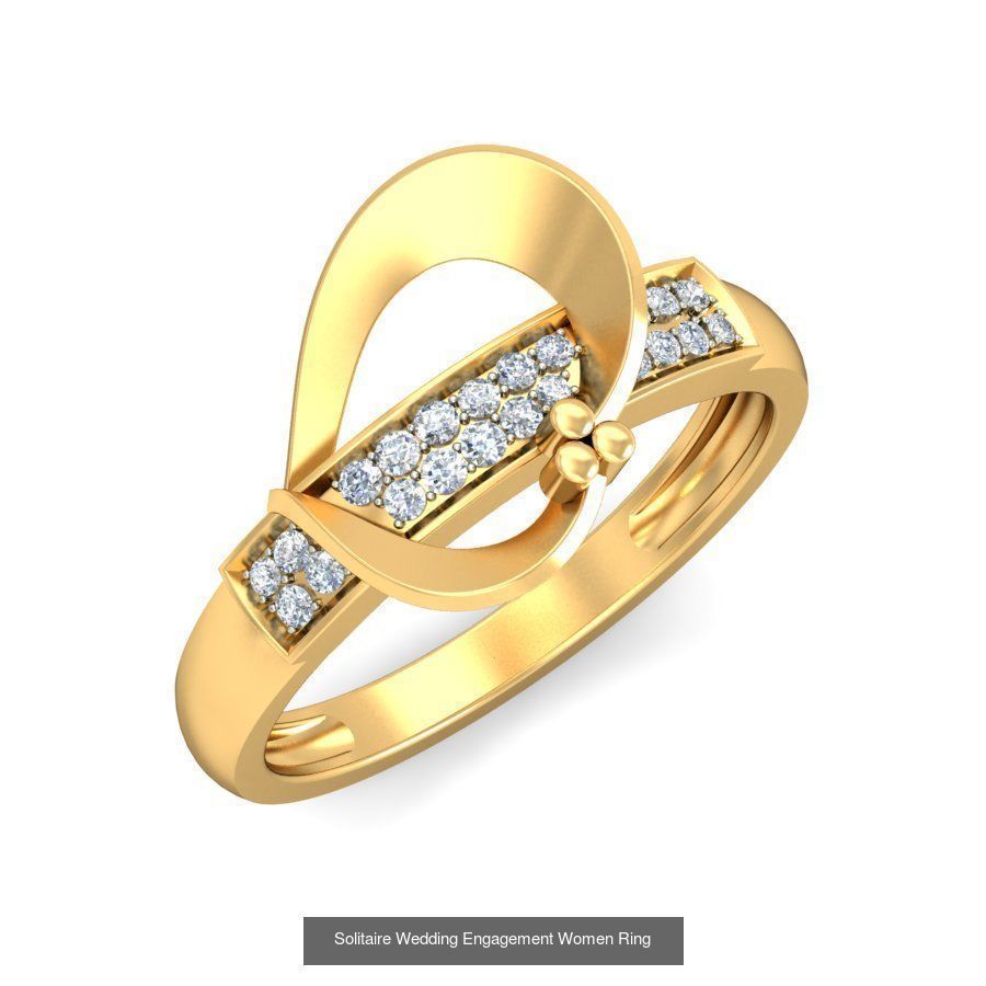 206 Solitaire Rings 3dm STL OBJ FBX Details 3D Model Collection _182