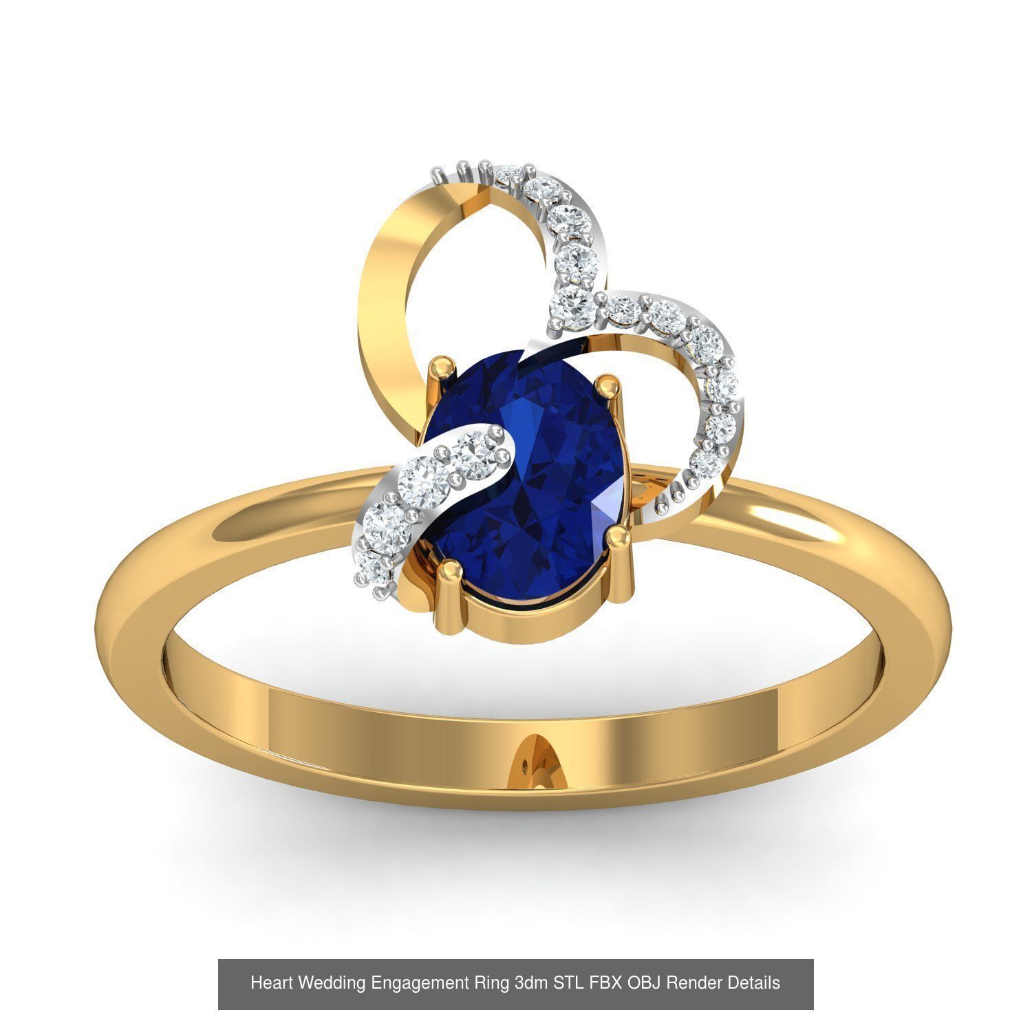 206 Solitaire Rings 3dm STL OBJ FBX Details 3D Model Collection _71