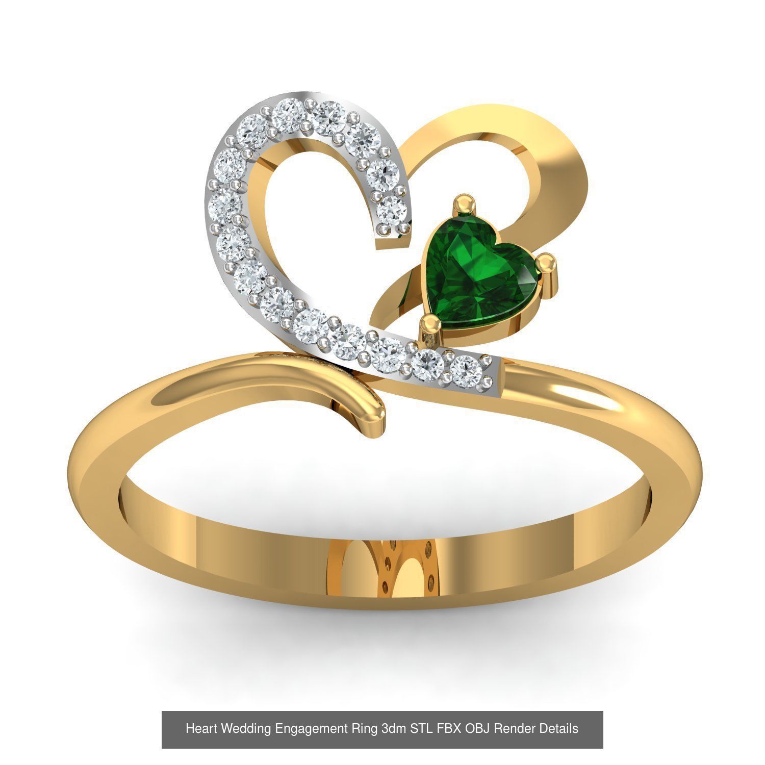 206 Solitaire Rings 3dm STL OBJ FBX Details 3D Model Collection _72