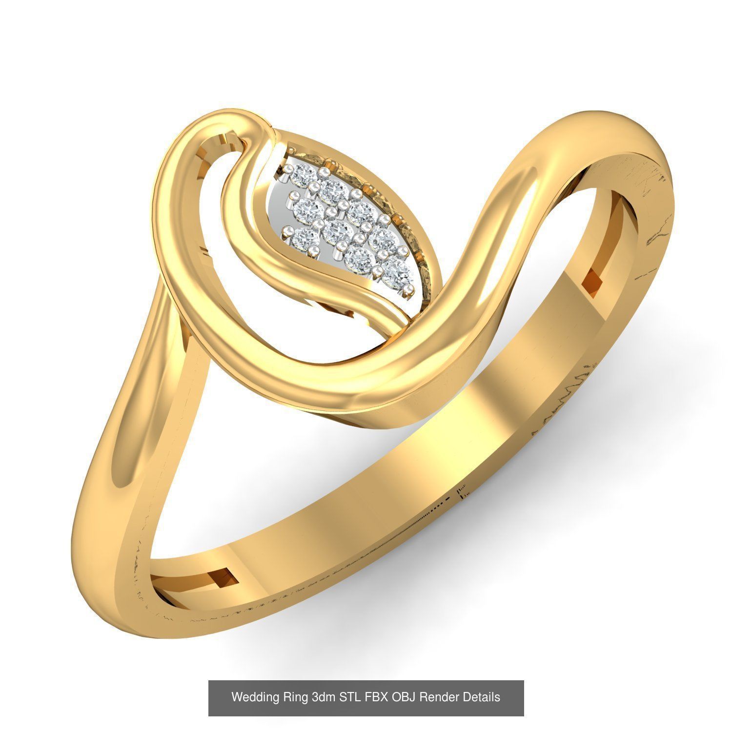 206 Solitaire Rings 3dm STL OBJ FBX Details 3D Model Collection _139