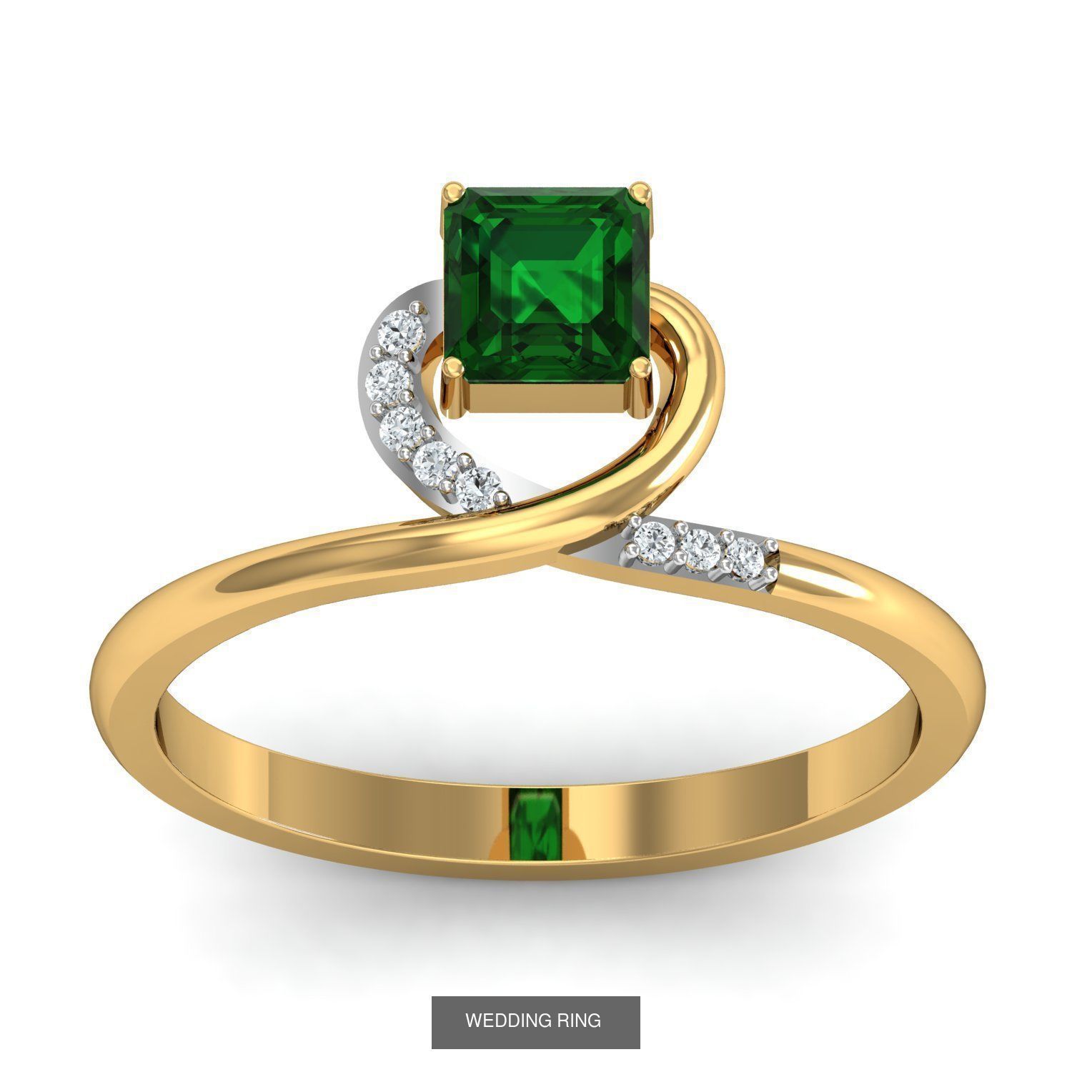 206 Solitaire Rings 3dm STL OBJ FBX Details 3D Model Collection _87