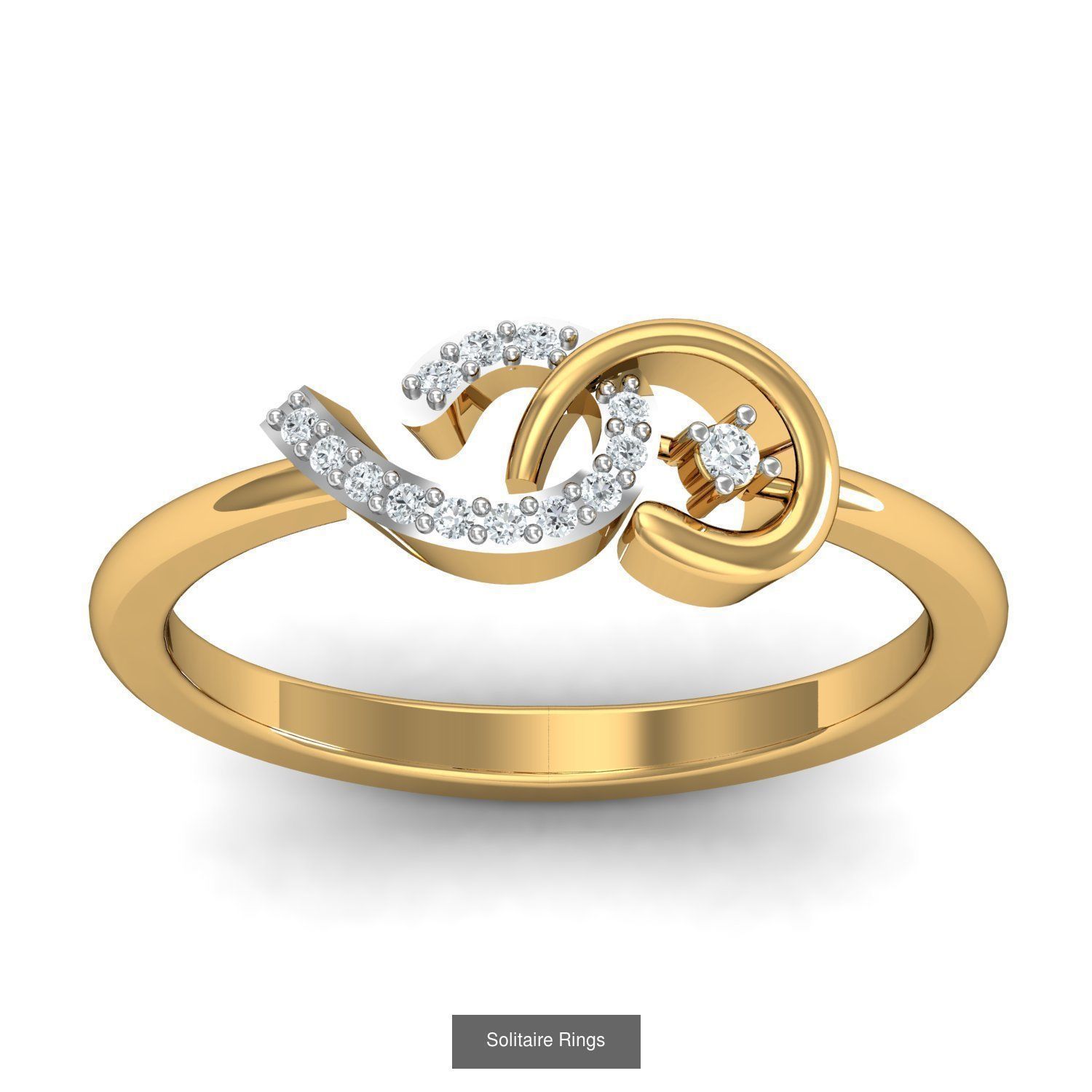 206 Solitaire Rings 3dm STL OBJ FBX Details 3D Model Collection _101