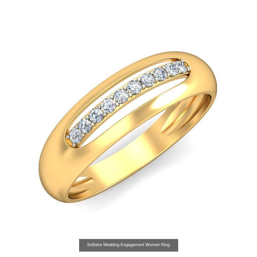 206 Solitaire Rings 3dm STL OBJ FBX Details 3D Model Collection _180
