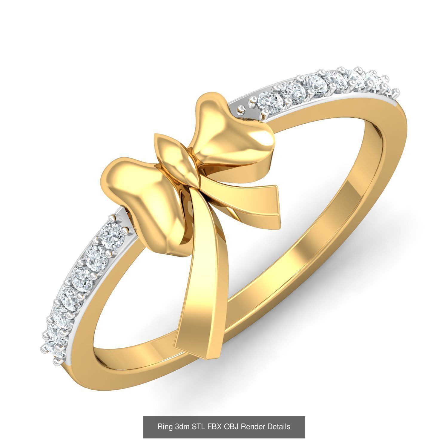 206 Solitaire Rings 3dm STL OBJ FBX Details 3D Model Collection _129