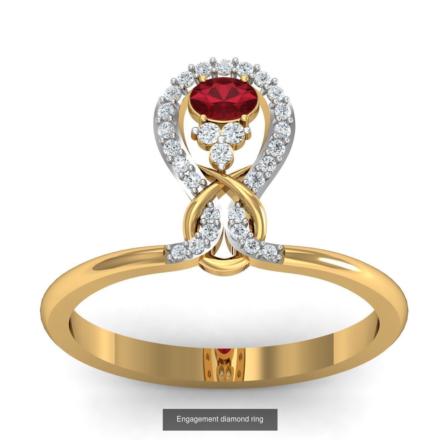 206 Solitaire Rings 3dm STL OBJ FBX Details 3D Model Collection _85