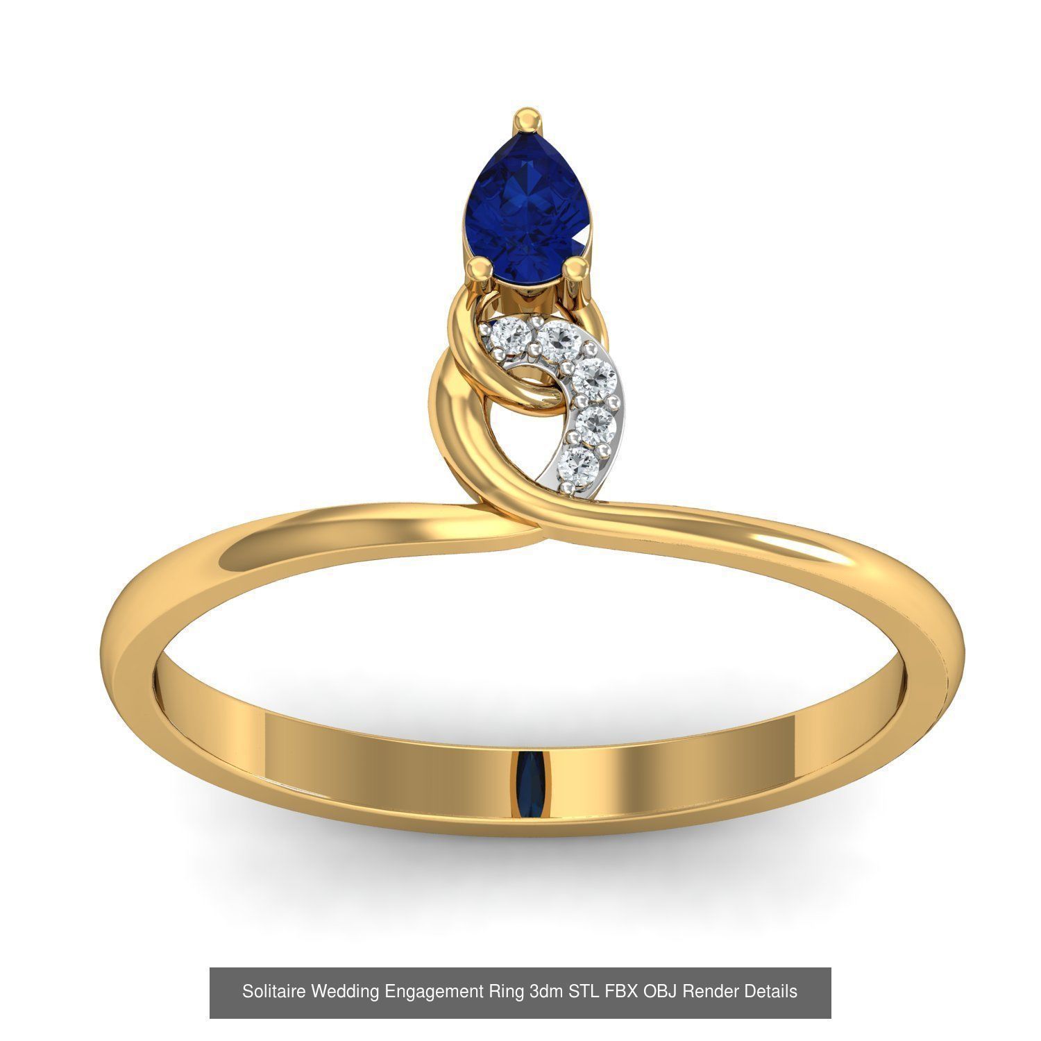 206 Solitaire Rings 3dm STL OBJ FBX Details 3D Model Collection _64