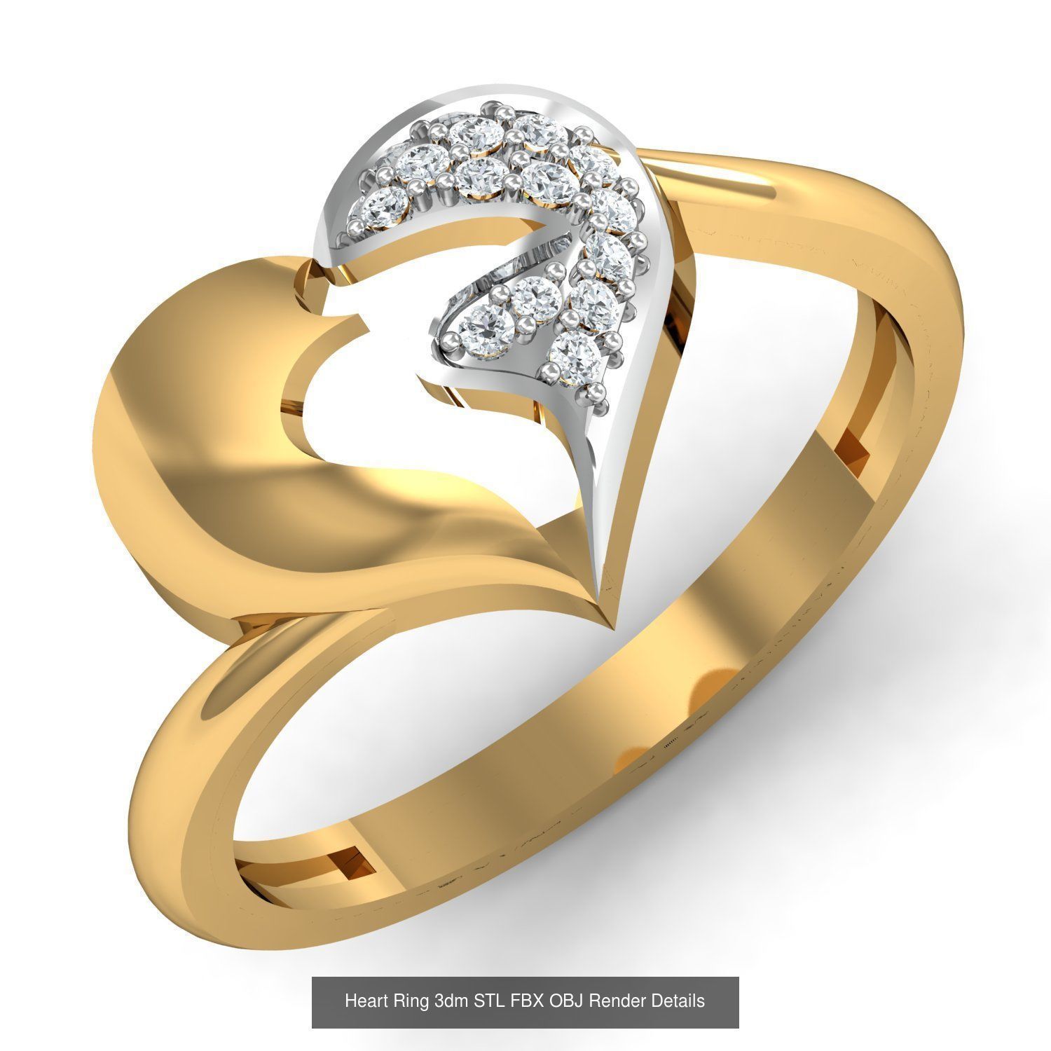 206 Solitaire Rings 3dm STL OBJ FBX Details 3D Model Collection _119