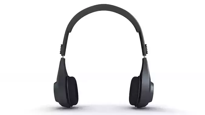 black headphone