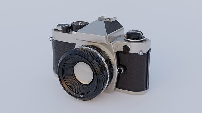 Nikon FE Flim Camera  3D model