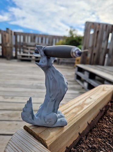 Wolf- pen holder 3D print model