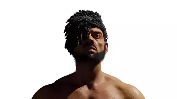 BJordan lookalike realistic rigged character in Blender