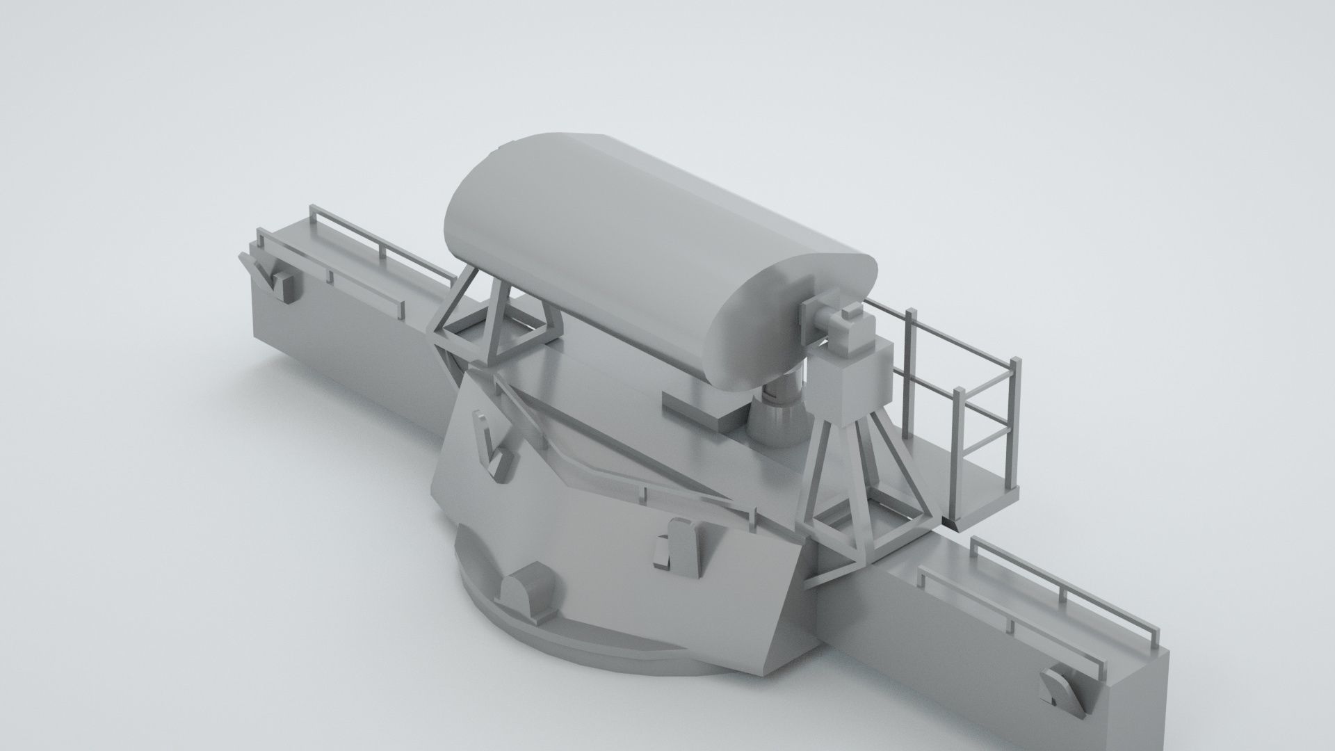 Mk 38 Naval Director Mk 48 Rangefinder System Mk38 Mk48 3D model_6