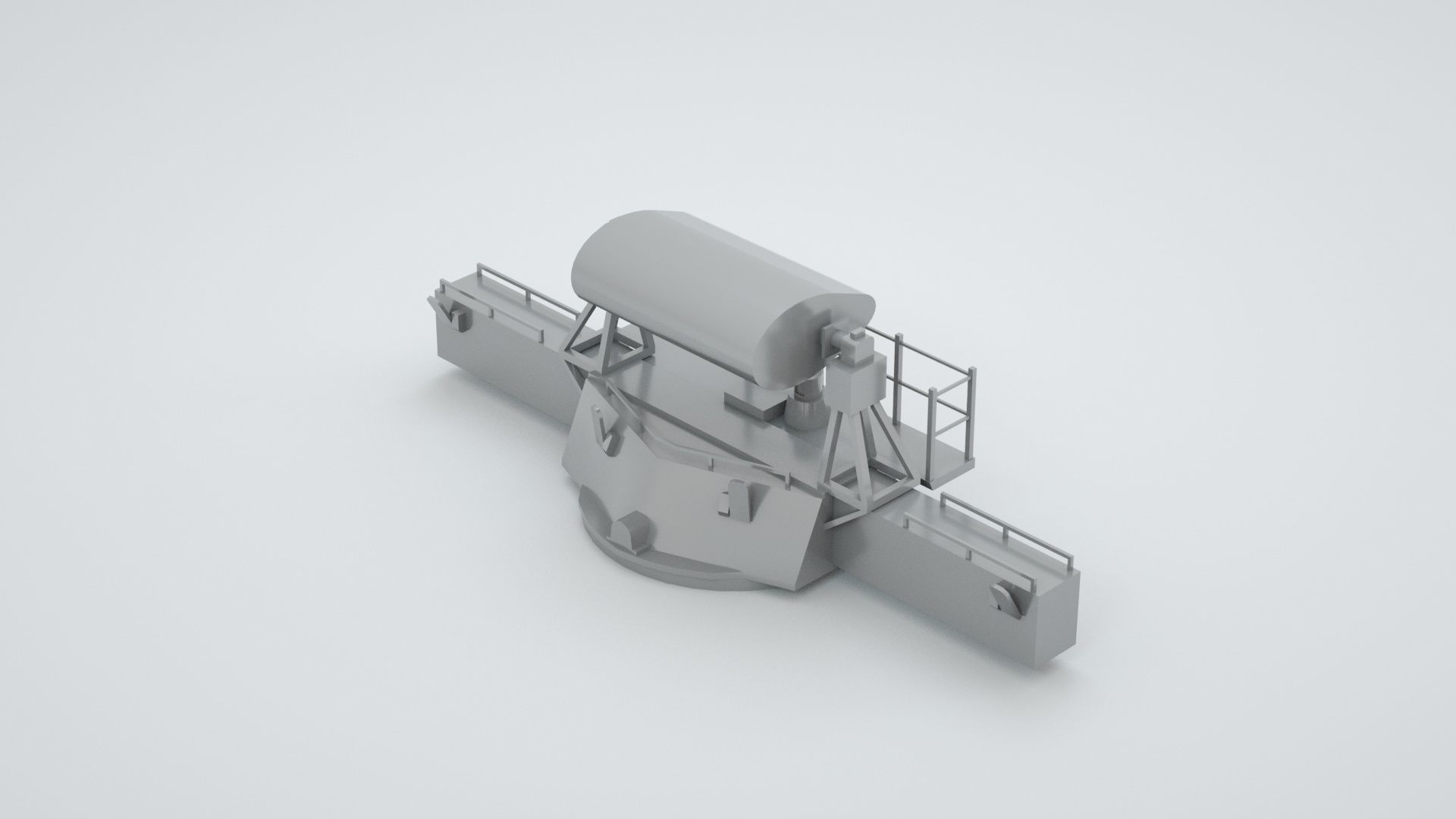 Mk 38 Naval Director Mk 48 Rangefinder System Mk38 Mk48 3D model_1