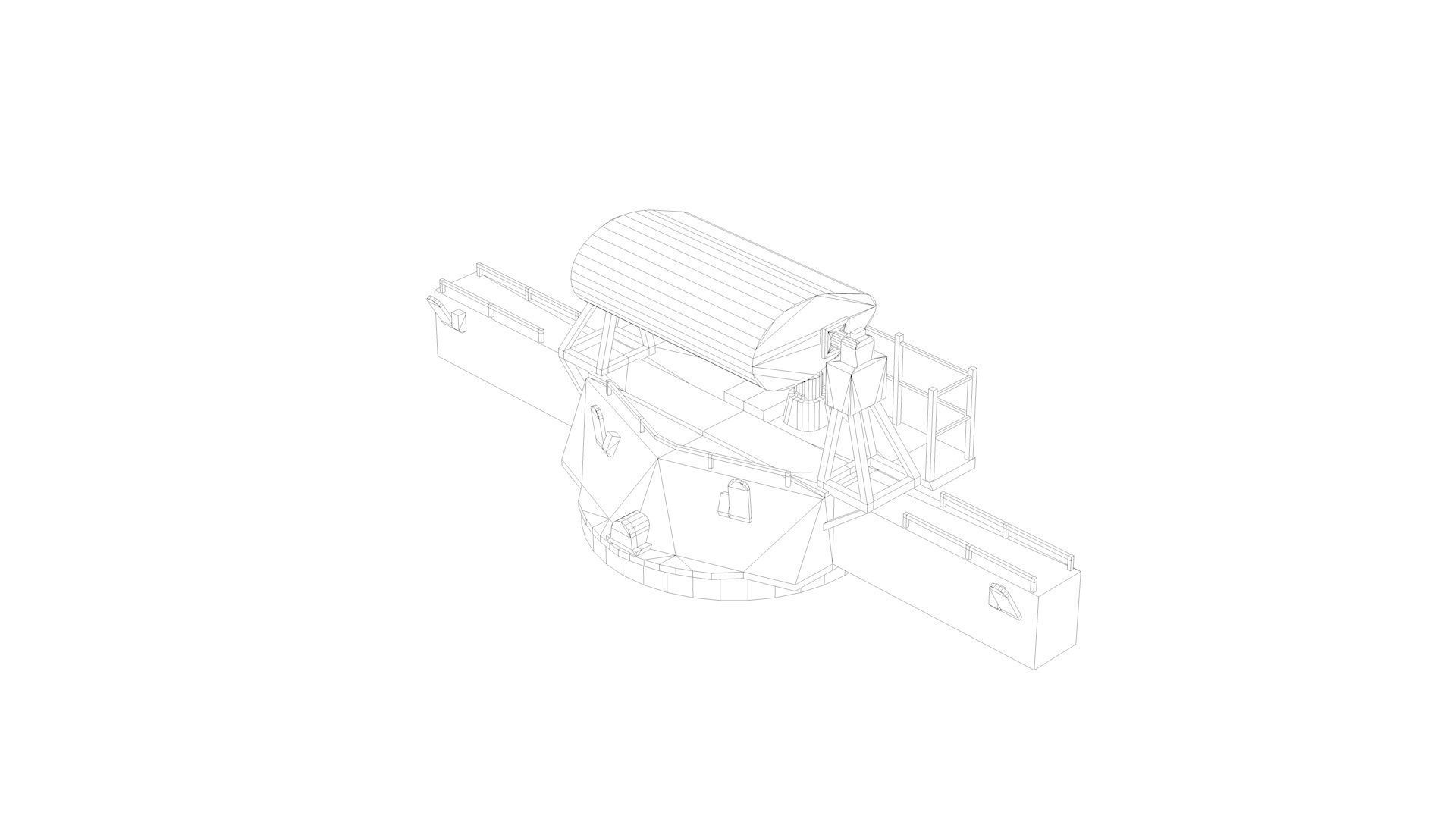 Mk 38 Naval Director Mk 48 Rangefinder System Mk38 Mk48 3D model_7