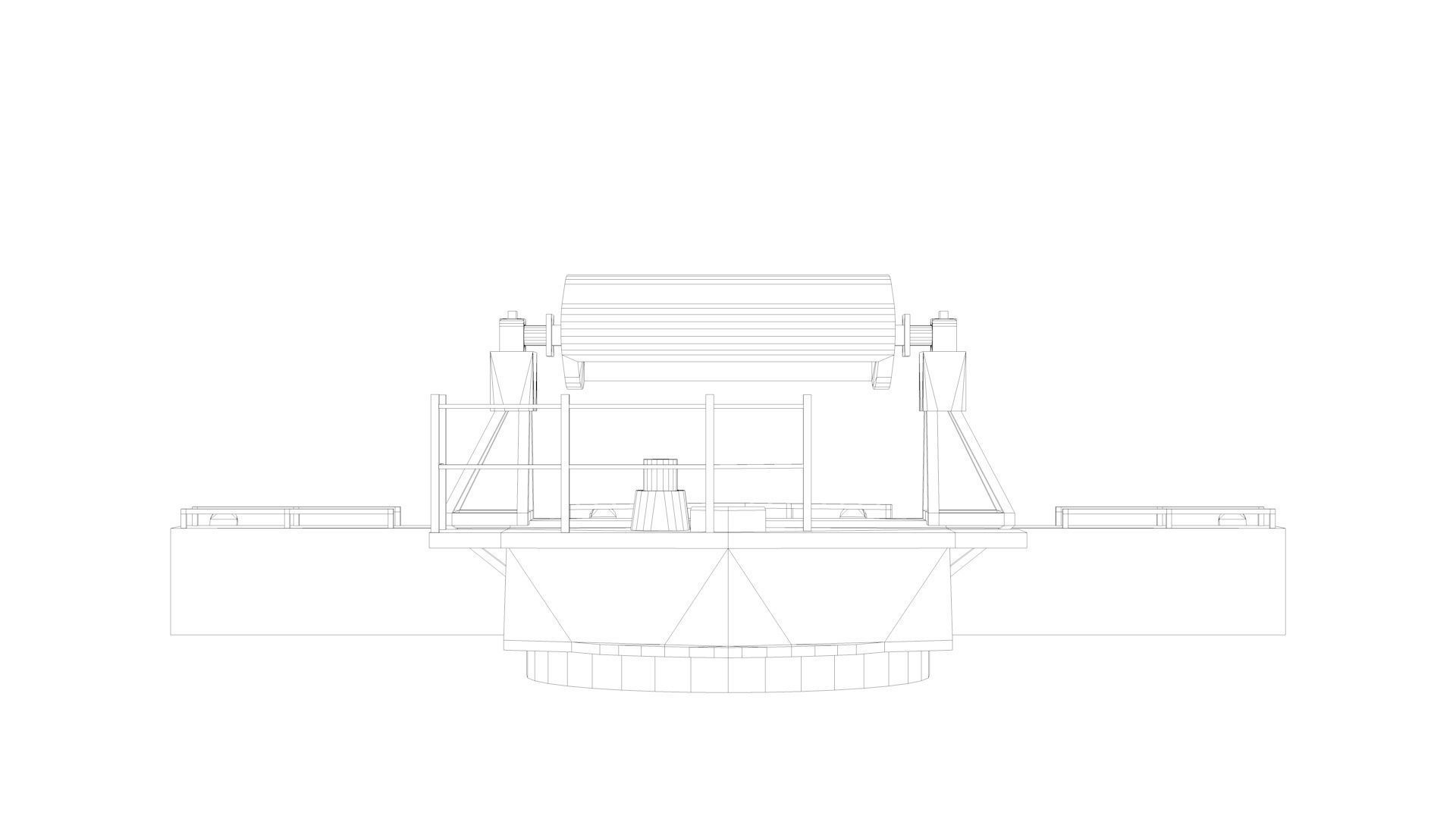 Mk 38 Naval Director Mk 48 Rangefinder System Mk38 Mk48 3D model_9
