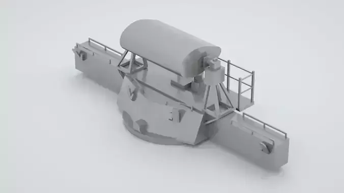 Mk 38 Naval Director Mk 48 Rangefinder System Mk38 Mk48 3D model