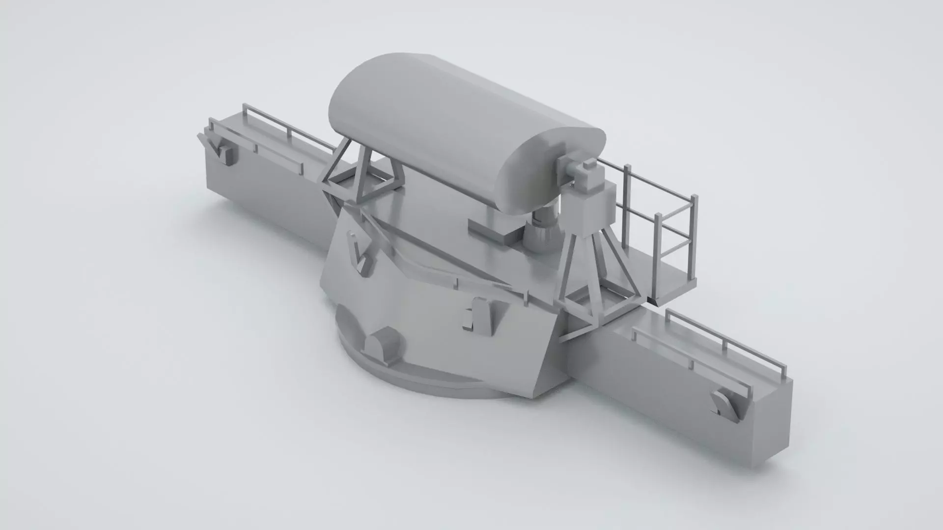 Mk 38 Naval Director Mk 48 Rangefinder System Mk38 Mk48 3D model_0