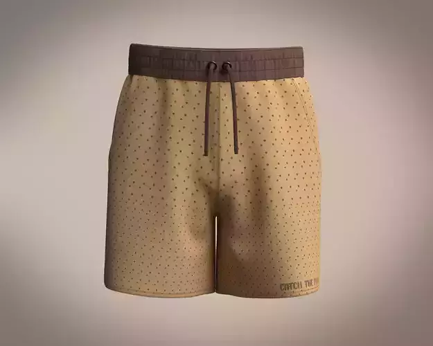 Short Pant all Over Print 3D model