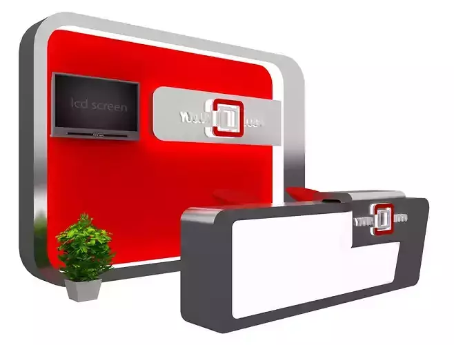 Booth Exhibition Stand a468a 3D model