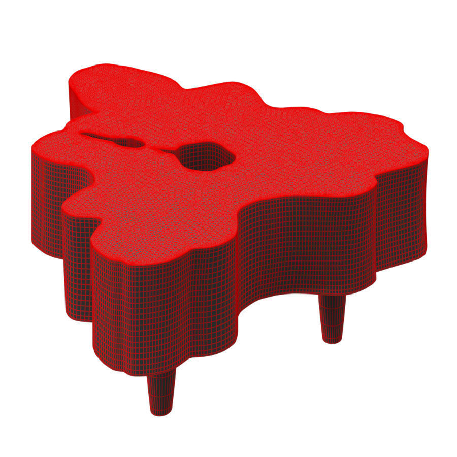 Andrianna Shamaris Amorphous Midcentury Style Coffee Table 3D model_4