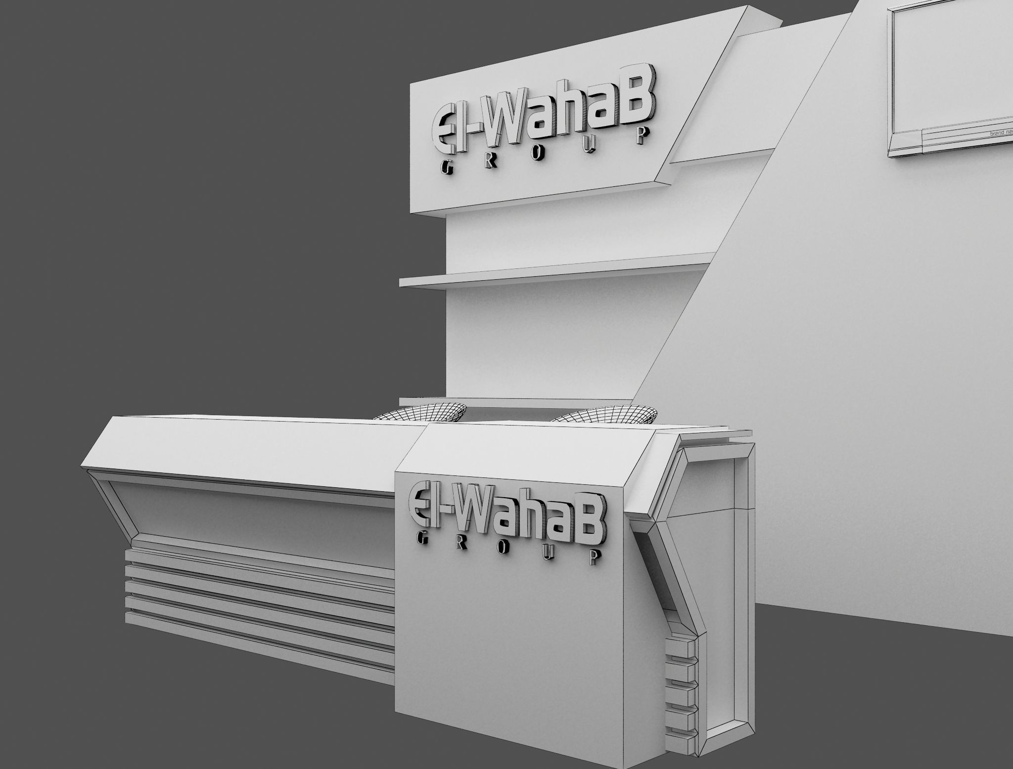 Booth Exhibition Stand a468b 3D model_11