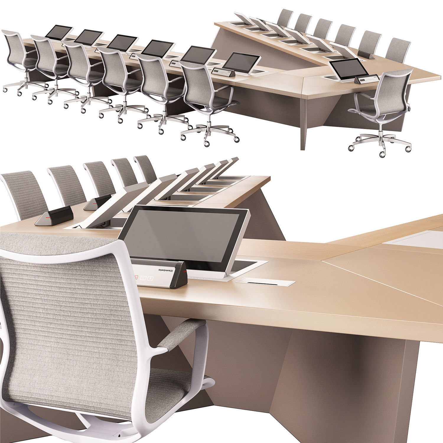 Conference Set 02 3D model_2