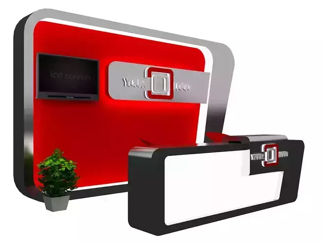 Booth Exhibition Stand a468e 3D model