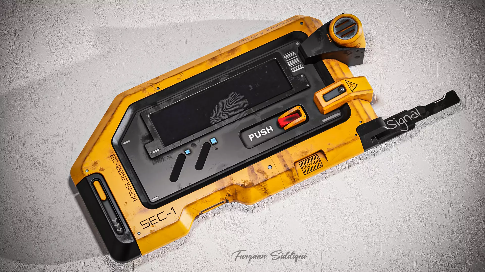 Sci-Fi Controller Low-poly 3D model_0