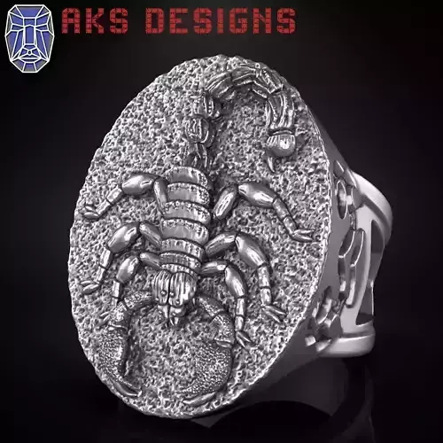 Animal ring jewelry Scorpion v1 