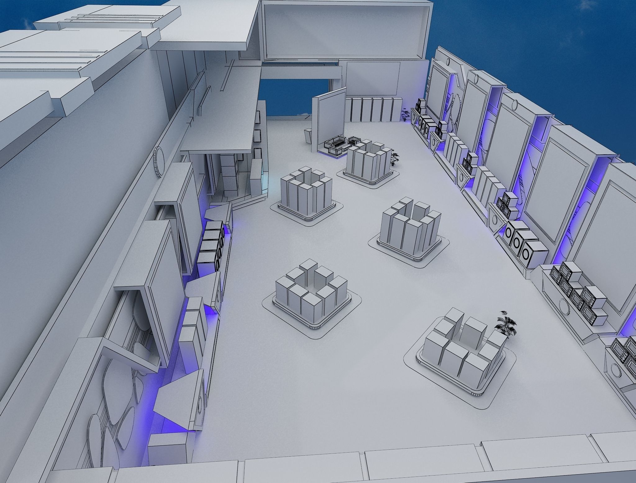 Booth Exhibition Stand a470 3D model_28