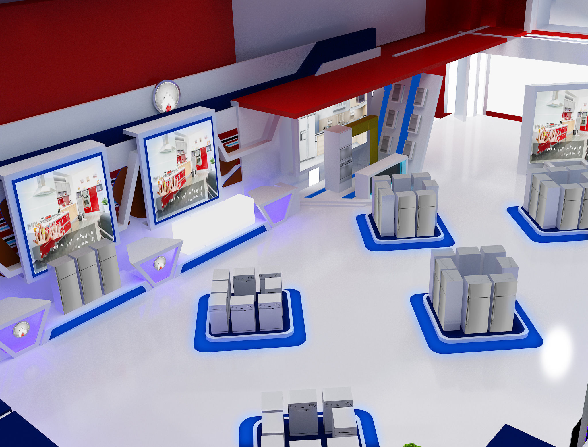 Booth Exhibition Stand a470 3D model_42