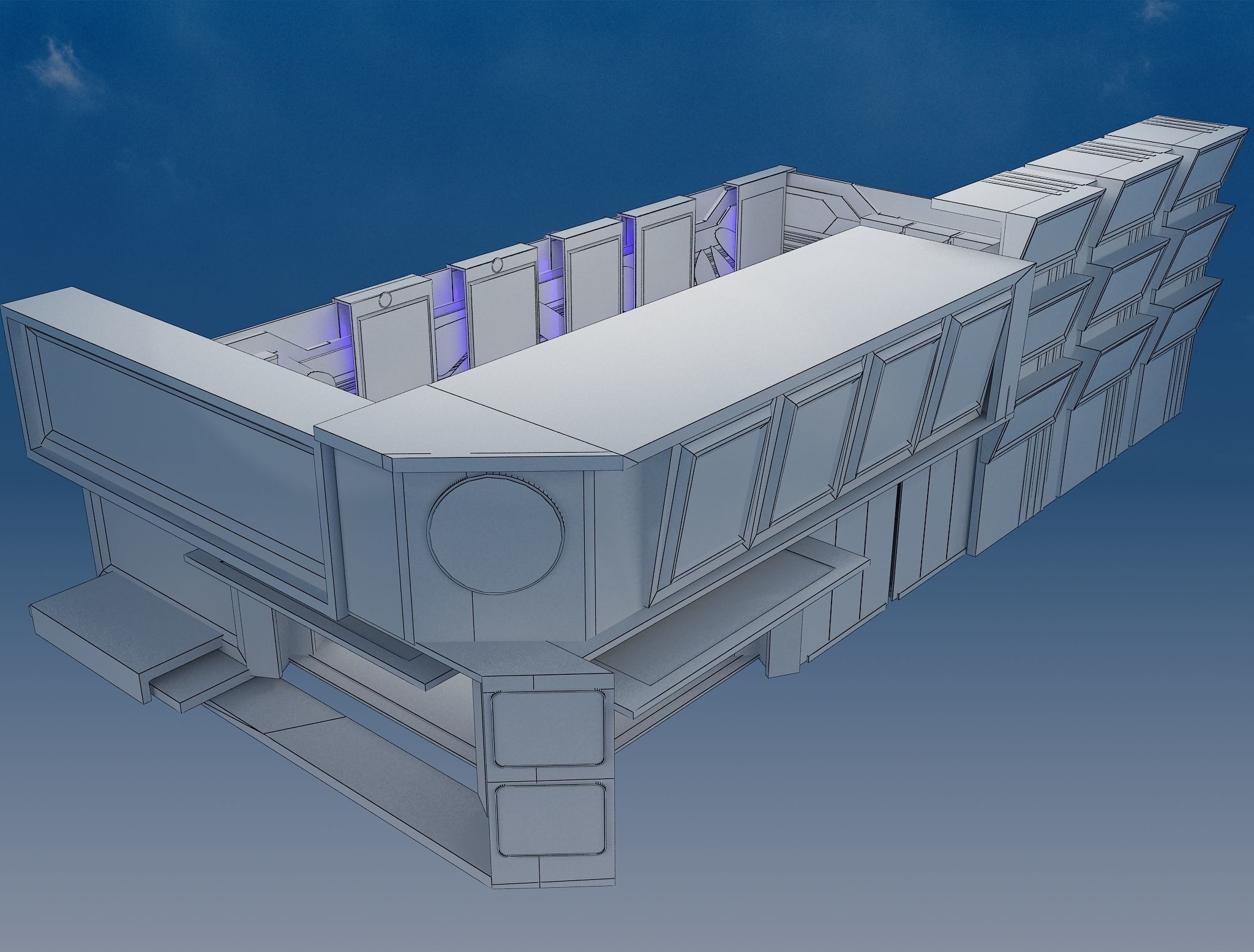 Booth Exhibition Stand a470 3D model_1