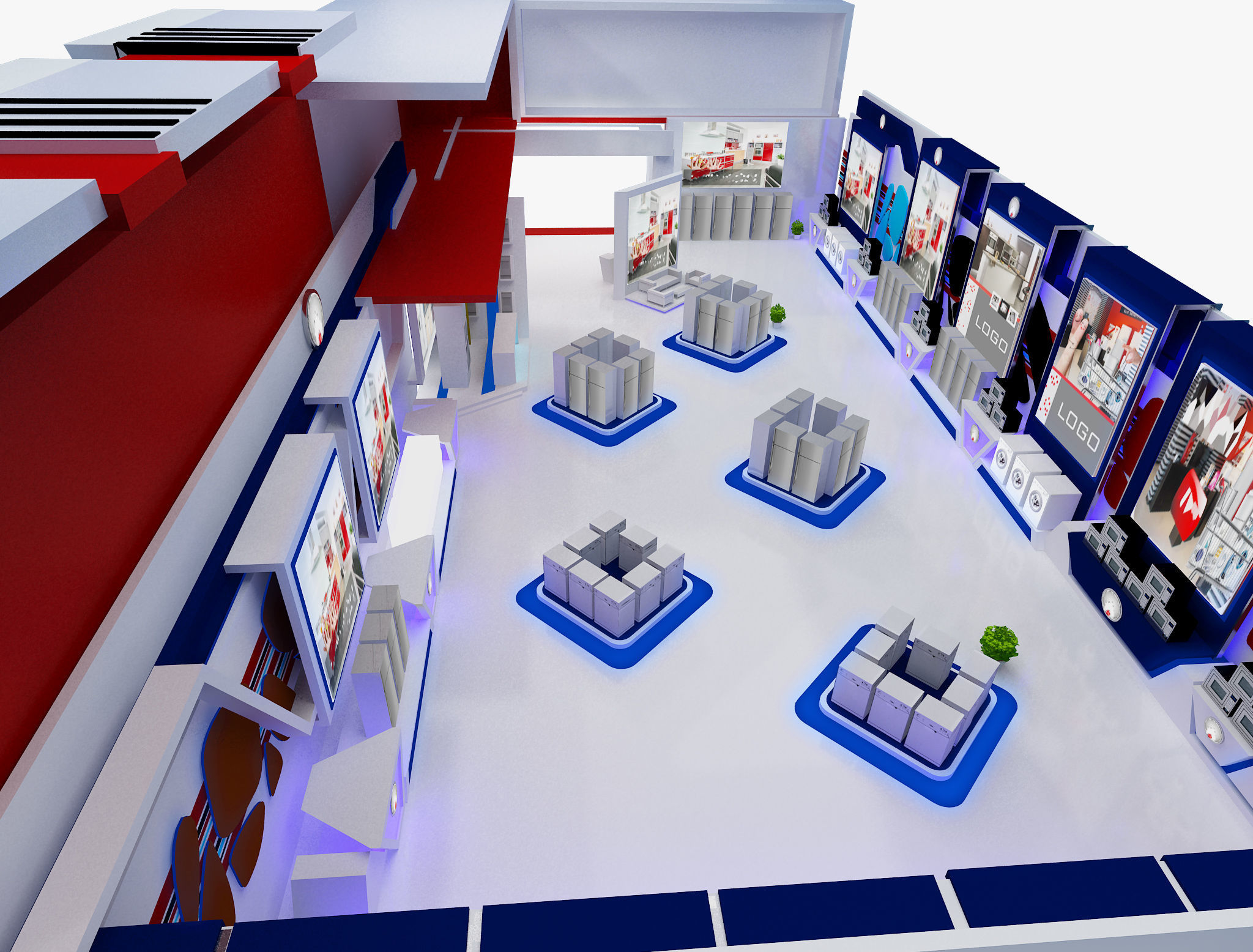 Booth Exhibition Stand a470 3D model_27