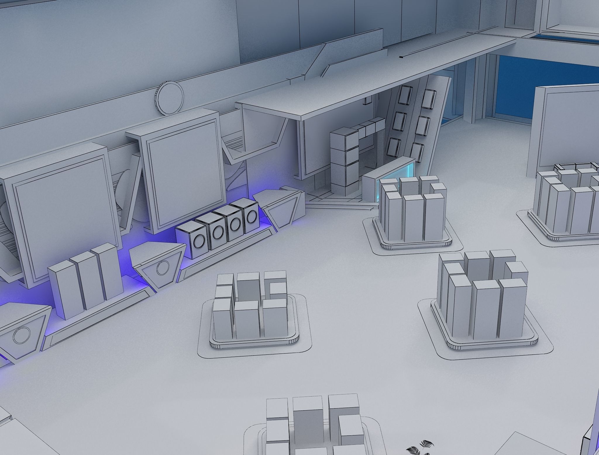 Booth Exhibition Stand a470 3D model_43