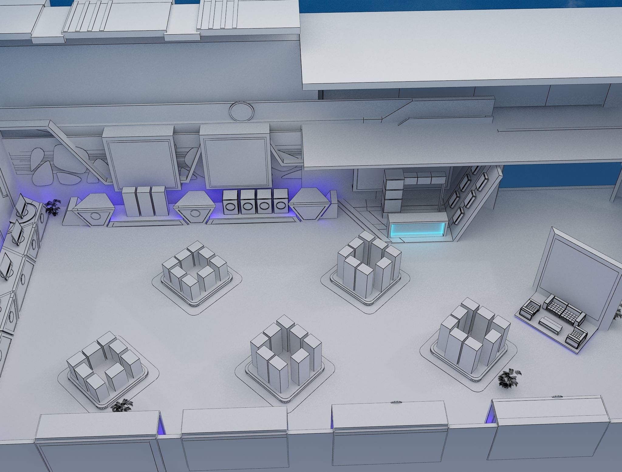 Booth Exhibition Stand a470 3D model_37